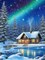 5D Diamond Painting Kits Winter - DIY Diamond Art Kits for Adults Aurora, Full Round Drill - Crystal Embroidery Cross Stitch